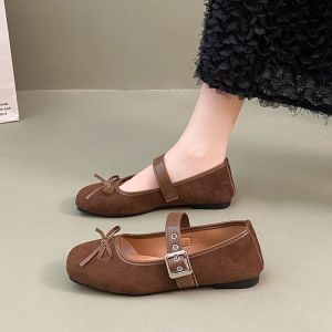 Sweet Bow Retro Mary Janes Chic Versatile Flats