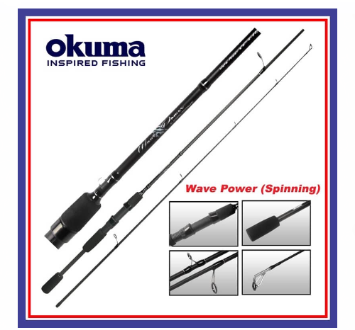 okuma barbarian rod BN-S-1162NT Spinning 2-6 kg Line Rating Fishing Rod, 11 Feet 6 Inch Length Sports, Fitness & Outdoors Built for Tuna fishing OKUMA BARBARIAN BLACK