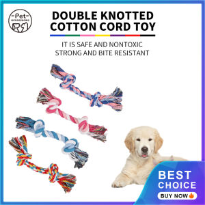 Pet Toy Supplies Puppy Dog Rope Toy  Cotton Braided Bone Rope Clean Molar Chew Knot Play Toy