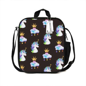 Unicorn Peripl Lunch Bag Crossbody Portable Thermal Insulation Picnic Bag My Little Pony Primary School Student Refrigeration Ice Pack