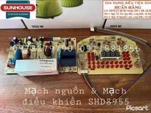 Mạch nguồn mạch điều khiển cảm biến nhiệt mâm nhiệt lòng nồi nồi cơm điện tử Sunhouse SHD9955 (Hàng chính hãng)