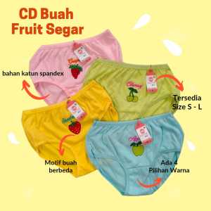 Celana dalam/Cd Buah Fruit Segar Cantik Warna Warni Cerah Anak Cewe Perempuan