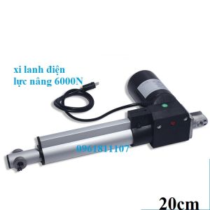 Xy lanh điện LX600 tải 600KG nâng 6000N 12V 24V — xi lanh điện 24v · ben điện · pittong điện