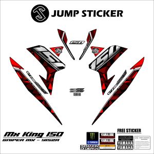 Stiker striping mx king 150 grafis variasi 022