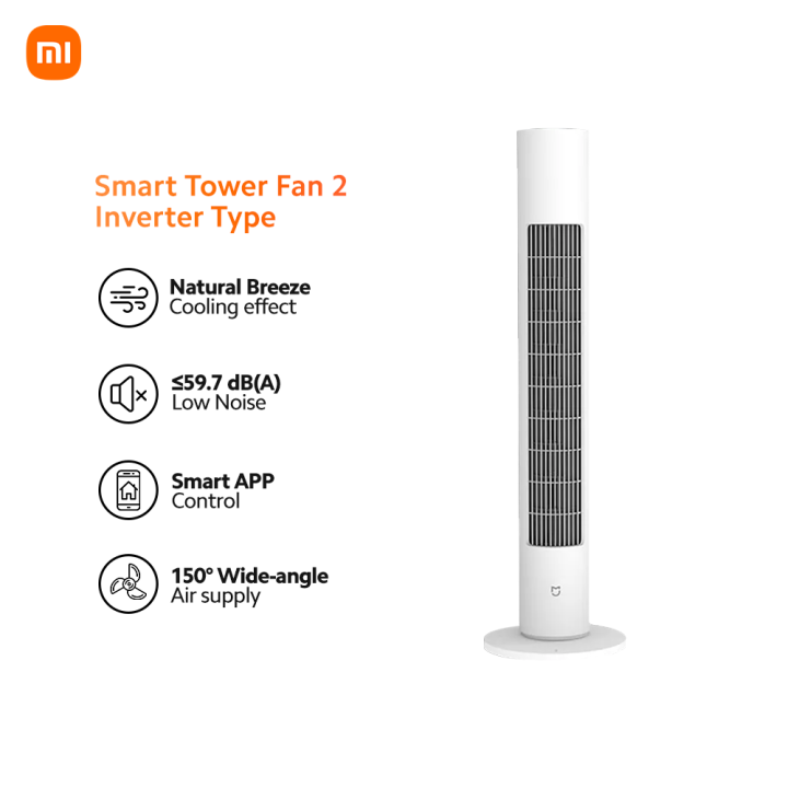 Xiaomi Mijia BPTS02DM Smart DC Inverter Tower Fan 2 Air Cooler Mi Home ...