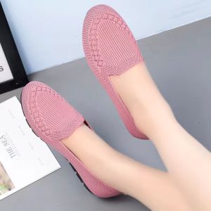 Loafer Women Shoes Suede Leather Slip Doll Casual Home Comfort Office Flat Rubber Topsider Ladies