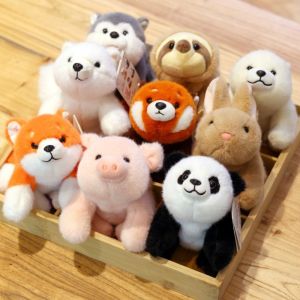 LUZMAR Cartoon Plush Companion Doll Soft 18cm Stuffed Animal Pillow Cute Panda Sleeping Companion Doll Desk