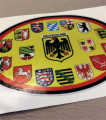 euro sticker 10 cities German by eurodecals 3M reflective sticker. 