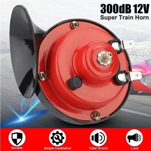 12v Dual Tone Car Snail Horn 2pcs 300DB Universal Car Snail Horn super train horn Car Accessories