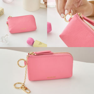 New Tiny กระเป๋าเก็บกุญแจ ใส่บัตรคอนโดได้ Key pouch with chain หนังแท้ MONOME BKK