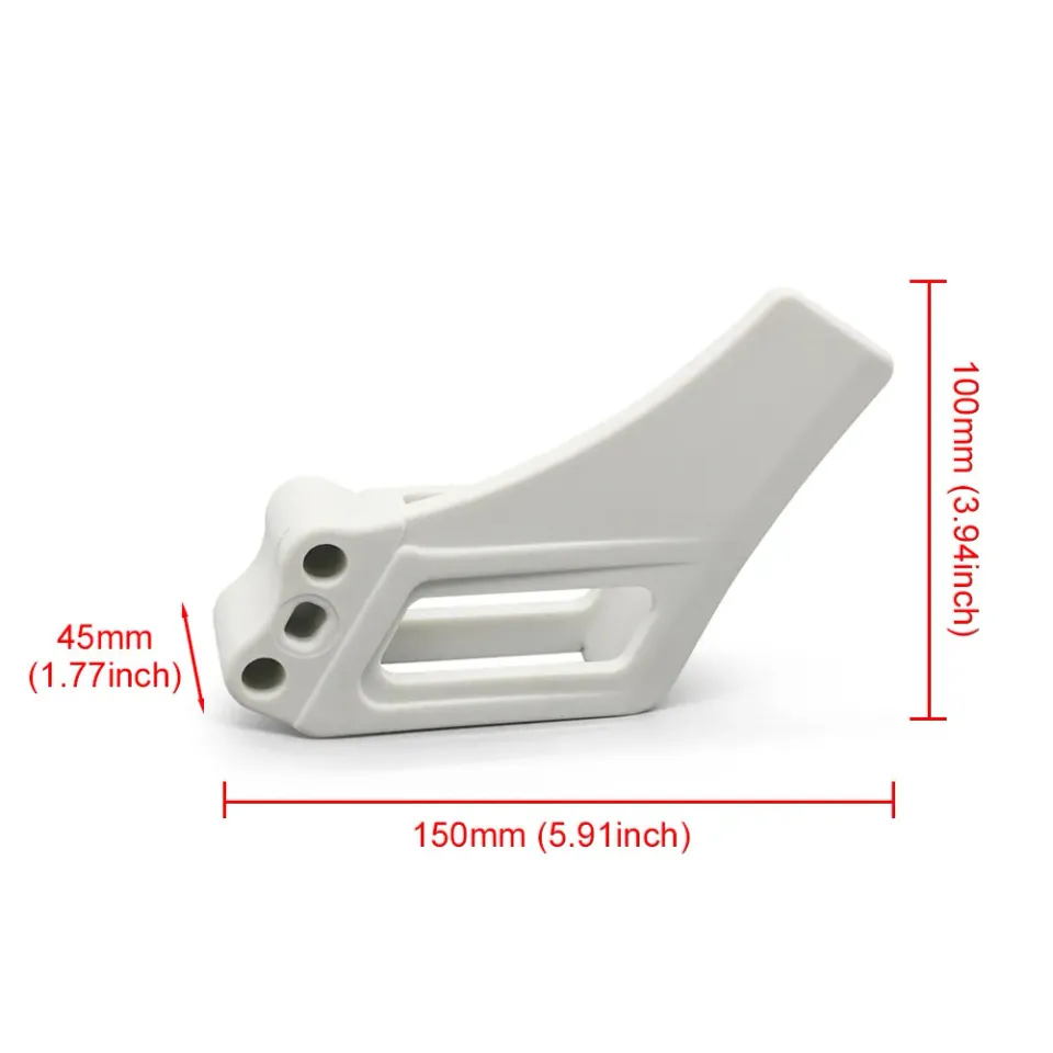 Guide De Chaîne En Caoutchouc Pour Yamaha DT125, DT200, DT230 - Protection Et Décoration, Couleur Or/Gris/Blanc - 11