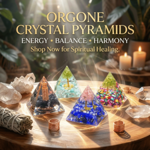 NOBLELYN Crystal Stone Orgone Pyramid Reiki Peridot Yoga Meditation Statue Transparent Resin Ornament Crystal Stone Pyramid Feng Shui