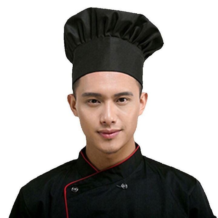 GMHLLES 4 PCS Chef Hats Adjustable Cooking Cap Half Mesh Half