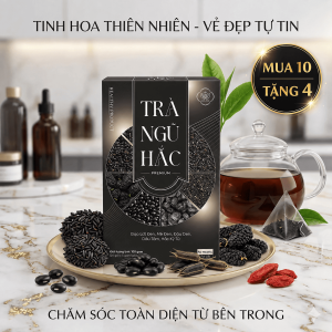 Trà Ngũ Hắc hộp 20 gói x 5g giúp cơ thể khỏe mạnh da dẻ tươi tắn và mái tóc chắc khỏe từ bên trong.