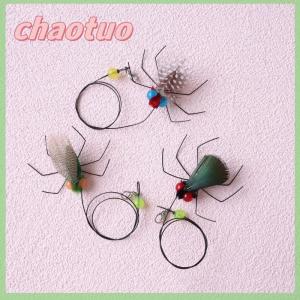 chaotuo 1 5 cái mô phỏng côn trùng bay nhỏ trêu chọc mèo dính dây dài côn trùng mèo đồ chơi thay thế phụ kiện vật nuôi