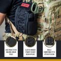 OneTigris IFAK Molle Pouch - First Aid Bag Admin Pouches Trauma Kit Bag EMT MED Belt Backpack with D-Ring Hook for Outdoor Activities and Emergency Uses (Empty Bag). 