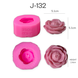 แม่พิมพ์ขนม กุหลาบ 3มิติ กุหลาบวาเลนไทน์ สวยทุกแบบ ทำวุ้น ทำขนมได้ J-132