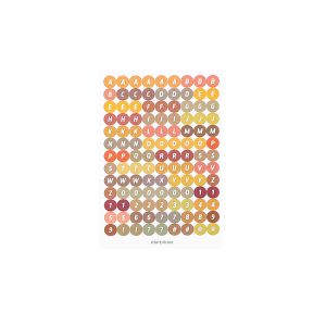 MD-C1121 Stiker Alphabet Huruf Angka Deco Aesthetic Dekorasi Buku Jurnal Sticker DIY Scrapbook Diary