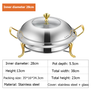 XINHONG uffet Warmer Food Warmer Set Stainless steel Removable Buffet Chafer Catering Warmer Set for
