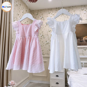 VÁY BÉ GÁI TIỂU THƯ THÔ BOIL THÊU HẠT – MT5293