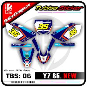 Sticker Striping Yamaha YZ 85 New - Stiker Striping Variasi YZ 85 New. TBS.06