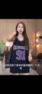 R American womens basketball sports vest outdoor clothing summer ins European style T-shirt sleeveless girl warm cool top trend