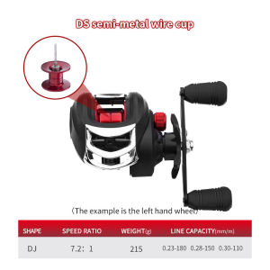Đường ống máy ngang 8kg Max kéo 13 + 1 bbs 7.2:1 tốc độ cao Ống cuộn dây câu nước mặn Kim loại/cao-sức mạnh nhựa bảo hành