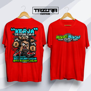 Kaos BEDA BOS BEDA GAJI (Kerja Sesuai Gaji) / Kaos Kata Kata / Kaos Kekinian / Kaos Viral / Kaos Distro / Kaos Pekerja Keras Terbaru Murah BIsa Cod