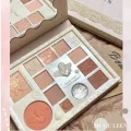 MUGE LEEN 12 Color Eyeshadow Palette Pearlescent Matte Waterproof Lace Earth Milk Tea Color Long Lasting Makeup. 