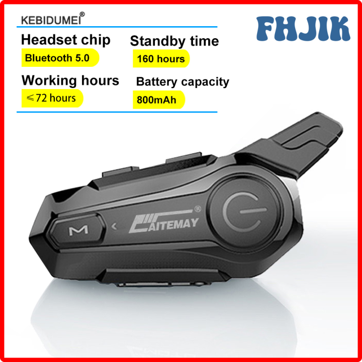 FHJIK Bluetooth Motor Helmet Headphones Helmet Intercom