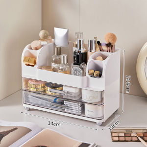 Vision hộp lưu trữ để bàn dung tích lớn mỹ phẩm đồ sắp xếp đồ trang điểm văn phòng phẩm hộp phân loại loại ngăn kéo đồ lặt vặt Tủ lưu trữ Giá để tài liệu gia dụng