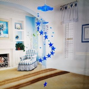 LIUJIR Ngôi sao Chuông gió hình bướm Ống kim loại Cá heo Chuông gió trang trí sân vườn Trang trí nhà cửa  dây chuyền Đồ trang trí cửa sổ Vườn