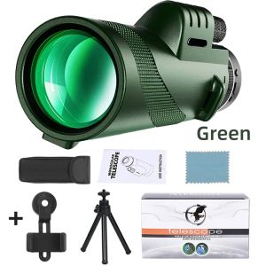 Telescope 50x60 Military HD Professional Monocular Zoom Binoculars green monocular telescope for bird telescope for kids monocular telescope for phone mini telescope mobile phone telescope