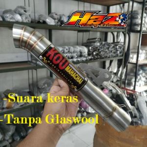 Knalpot Kou mahachai Silincer Only 50mm suara keras gahar Tanpa Glaswoll
