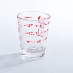 XUANY Espresso with Scale Heavy Duty Heat-resistant Jigger Shot Glass Measuring Cup Bartender Tools