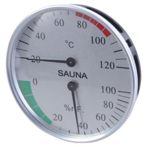 Sauna Room Wall Mounted Thermometers Hygrometer Waterproof Clear Scale Room Temperature Humidity Meter Accurate