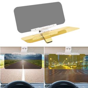 NGFINV5 Độ trong suốt cao Tấm che nắng ô tô 2 trong 1 Sử dụng kép Có thể điều chỉnh Tấm chắn lái xe ban đêm Phù hợp phổ quát Chế độ xem HD Kính chống chói nắng Lái xe ban ngày