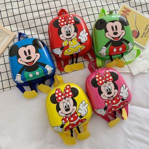 Childrens School Bag Kindergarten Boy Girl Baby Backpack Mickeymouse Cute Pvc Bag Cartoon Backpack Kids Gift