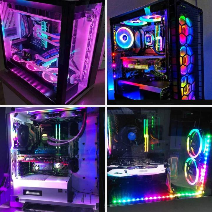 LED Motherboard mutile color 5050 RGB LED Lights Gaming PC Case