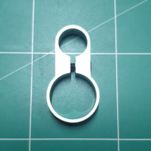 แหวนอลูมิเนียมเอนกประสงค์ ยึด หลอด ขนาด 16มม.ระยะห่าง 9 มม.หลอดอลูมิเนียม 25 มม.(รัดงานค่ายประทินคนหล่อ)