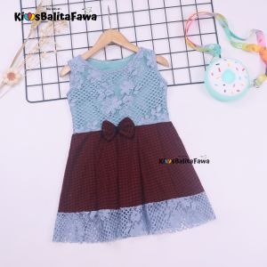 Dress Zulfa uk Bayi - 5 Tahun / Dres Brokat Anak Perempuan Pakaian Baju Brukat Balita Cewek Import