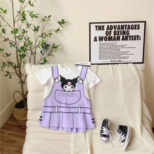 1-7Y Childrens Girls Kuromi Melody T-Shirt Dress Kids Baby Girl Dress Baju Gaun Budak Perempuan Sanrio Clothes Baju Anak Perempuan Baju Murah Kids Fashion