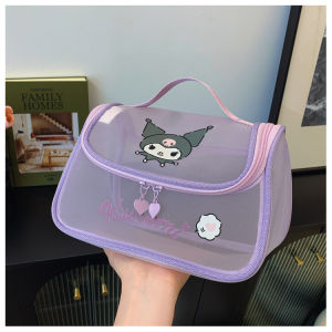 clu Sanrio Kuromi My Melody Cartoon Girl Breathable Makeup Bag Toilet Bag Travel Portable Large Capacity Storage Bag ulc