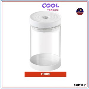 1100ML Whole Grains Coffee Sealed Jar Electric Vacuum Automatice Sealed Storage Box Glass Fresh-Keeping Tea 10364