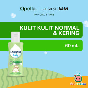 Lactacyd Baby Extra Milky 2in1 Body Wash and Hair Shampoo 60mL – Sabun & Sampo Bayi untuk Menjaga Kelembaban