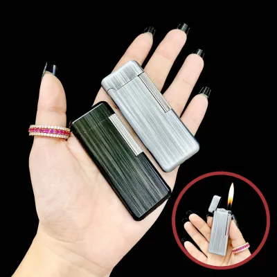 HCM Bật Lửa Dupont Dài Xài Gas Vân Xước Nhiều Màu