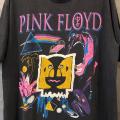 เสื้อยืดผู้หญิง Pink Floyd แขนสั้น สไตล์ Rock Band Graffiti Oversize อินเทรนด์. 