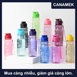 【CANAMEK】 Công suất lớn cốc nước thể thao màu trong suốt vật nuôi lật trên cốc nước lạnh chai nước không gian cốc nước bằng nhựa