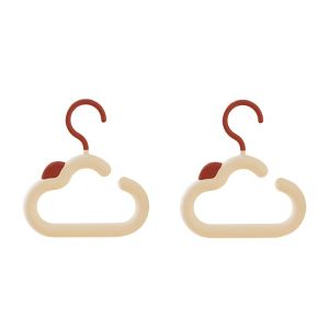 WARMIE 2PCS Plastic Aroma Cloud Hook  Colorful Scarf Tie Hanger Space Saving Anti Slip Clothes Hanger Home Use