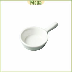 Moda 40ML Ceramic Sauce Dish with Handle Mini Seasoning Side Dish Bowls Small Bowl/Dish for BBQ ,Party